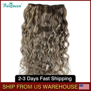 BEQUEEN F4#/27# Body Wave Clip Ins Hair Extensions 120g/Set BeQueenWig