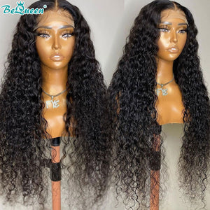 BEQUEEN Curly Wave 5x5 Lace Closure Wig 100% Human Hair Wig For Black Women BeQueenWig