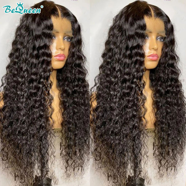 BEQUEEN Deep Wave 5x5 Lace Closure Wig 100% Human Hair Wig For Black Women BeQueenWig