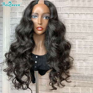 BeQueen Loose Wave U-Part Human Hair Wig No Leave Out Glueless BeQueenWig