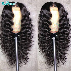 BEQUEEN Loose Wave 5x5 Lace Closure Wig 100% Human Hair Wig For Black Women BeQueenWig