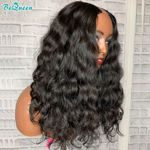 BeQueen Natural Wave U-Part Human Hair Wig No Leave Out Glueless BeQueenWig