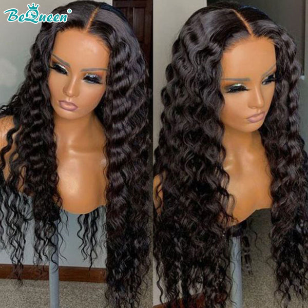 BEQUEEN Natural Wave 5x5 Lace Closure Wig 100% Human Hair Wig For Black Women BeQueenWig