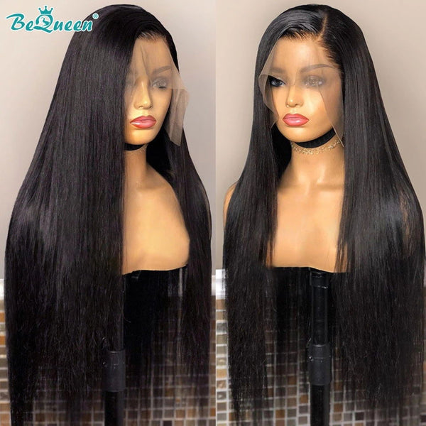 BEQUEEN Straight 13X4 Lace Frontal Wig Human Hair Wig BeQueenWig